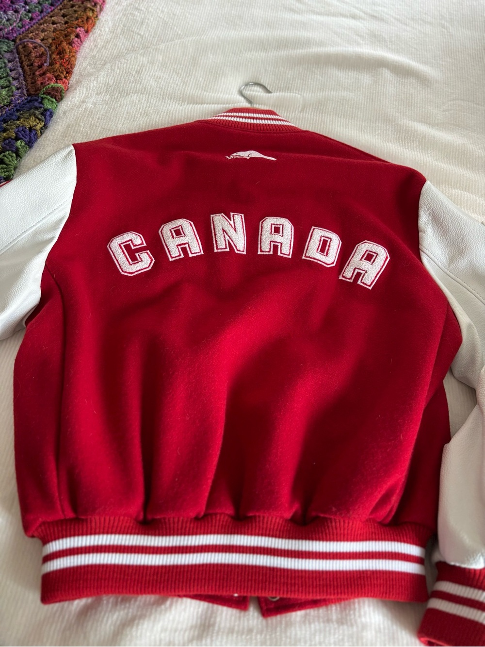 Roots Red and White Letterman Jacket - Picture 2 of 8